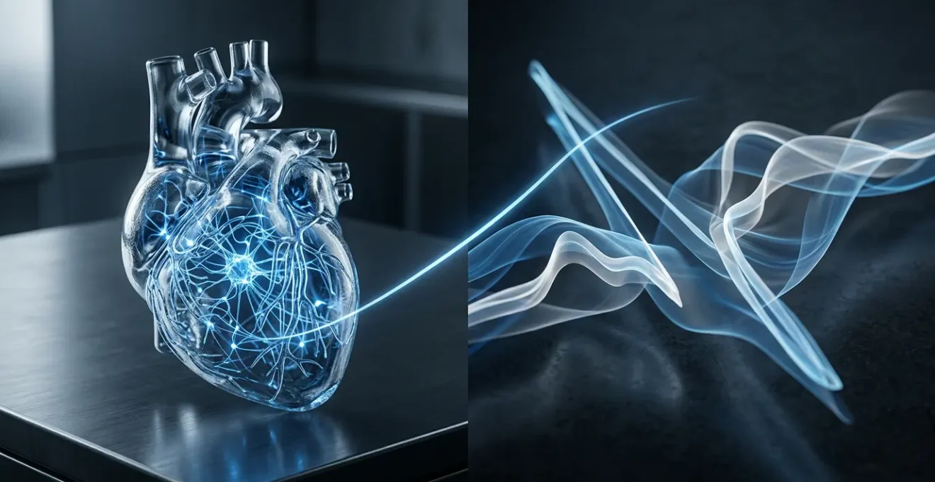 AI algorithm visualizing subtle ECG waveform patterns invisible to human eye