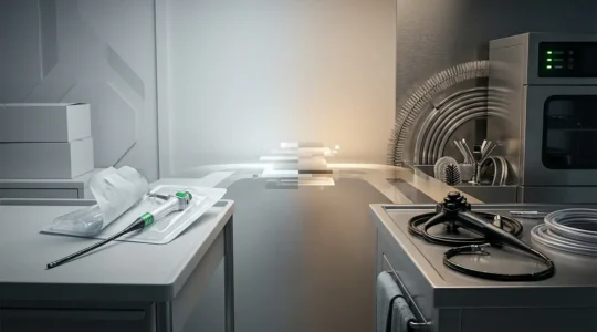 Professional editorial comparison of disposable and reusable endoscopes in medical facility over five years