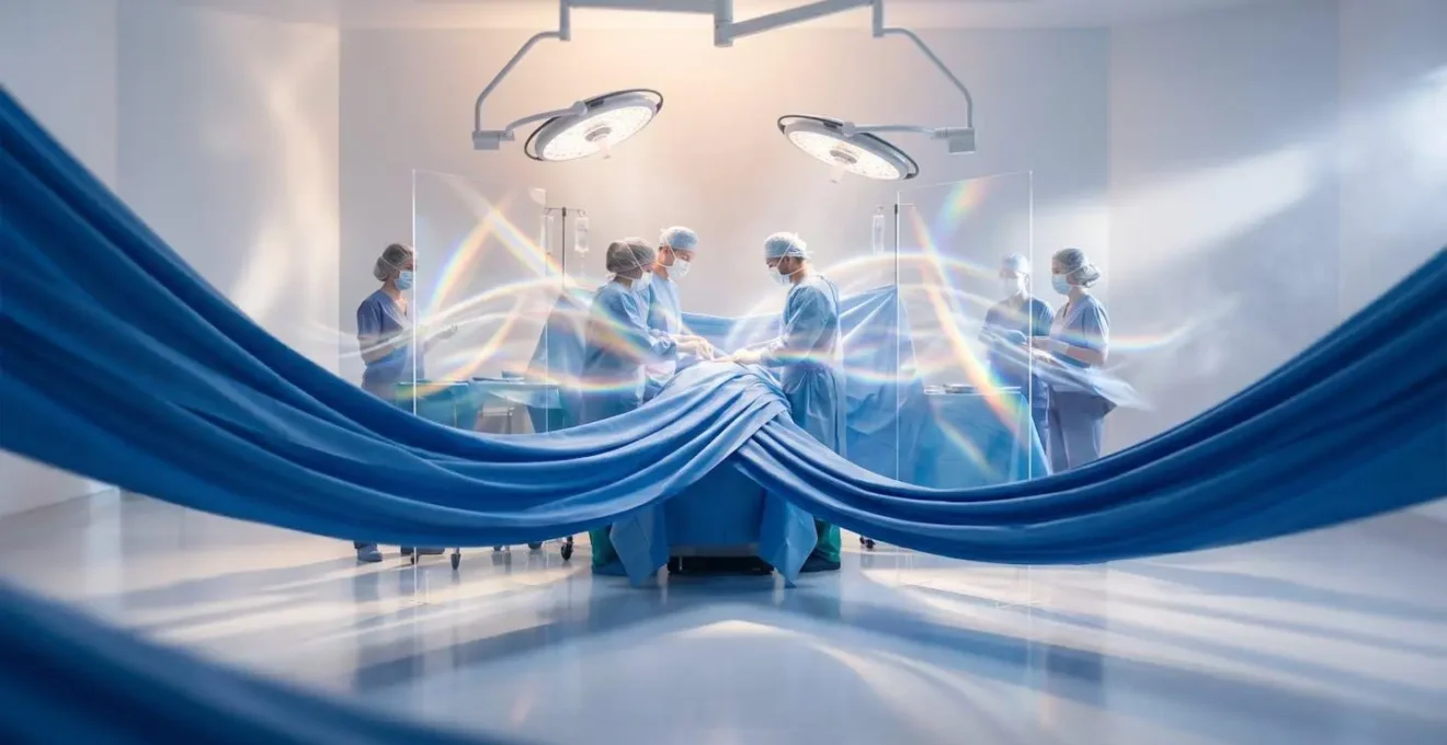 Visualization of laminar airflow patterns in a hybrid operating room environment