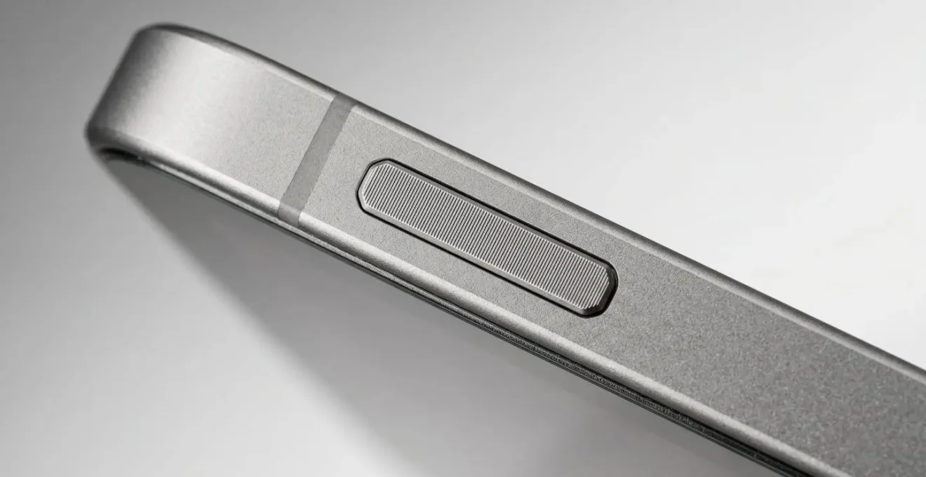 Macro view of tablet surface showing texture and material quality